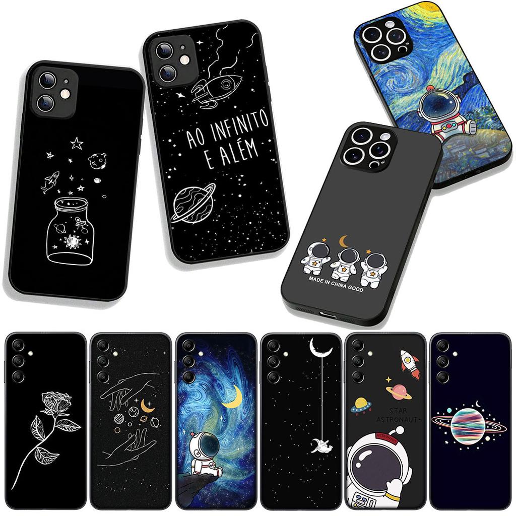 Galaxy Moon Astronaut Stars Universe for Motorola Moto Edge 70 60 Fusion 40 NEO Pro G Stylus G56 G96 G71 G73 G52 G42 G51 Case