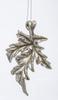 ART-POL Silver Leaf Bauble Pendant 17x13x3 cm