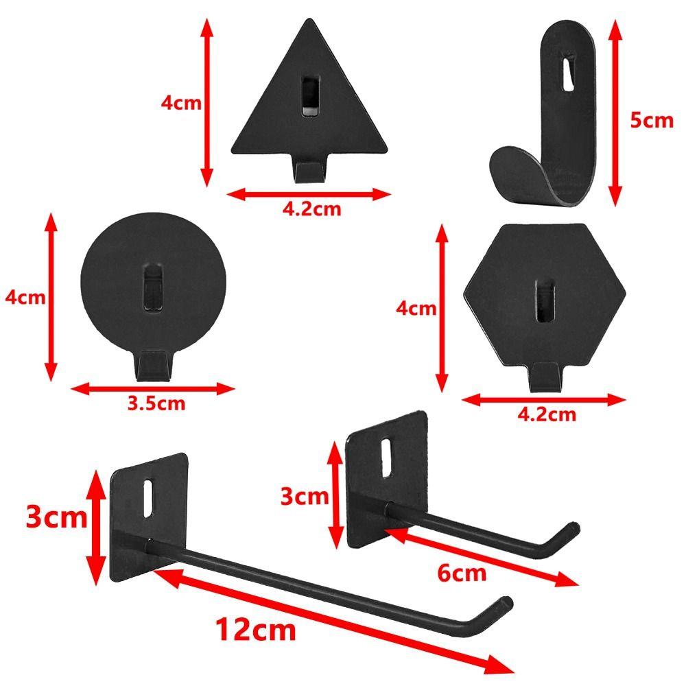5 шт./набор Крючки для полки, крючки для дисплея на перфорированную панель, держатель крючков, удобные стеллажи для хранения