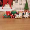Charming Wooden Christmas Train : 3 Carriages for Festive Decor & Presenting!
