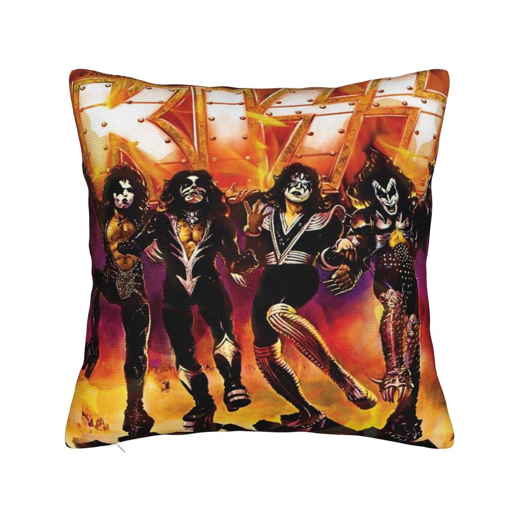 Home Decoration Spaceman Ace Frehley Kiss Band Pillowcases Stuff Pillow Covers Square Multiple Sizes