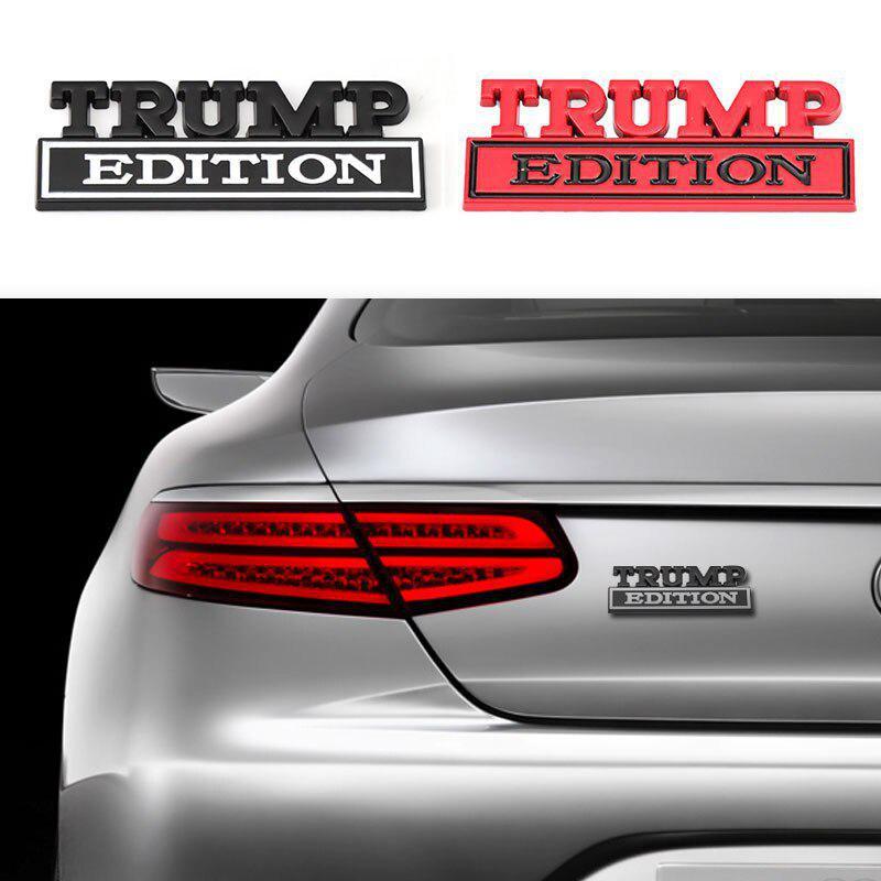 Наклейка на автомобиль металлическая Trump Edition Badge Emblem передняя решетка капота для всех моделей