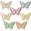 Fabric Iron On Patches DIY Bag Butterfly Fabric Applique Embroidery Butterfly Patch  Clothing
