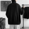 Корейский модный свободный свитер с высоким воротом для мужчин - осень/зима в стиле Гонконга