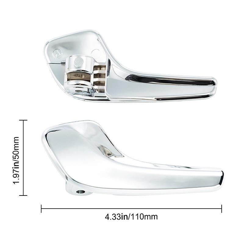 Для Opel Corsa D 2006-2014 Дверная ручка внутренняя передняя левая и правая хромированные автомобильные аксессуары пластиковые детали