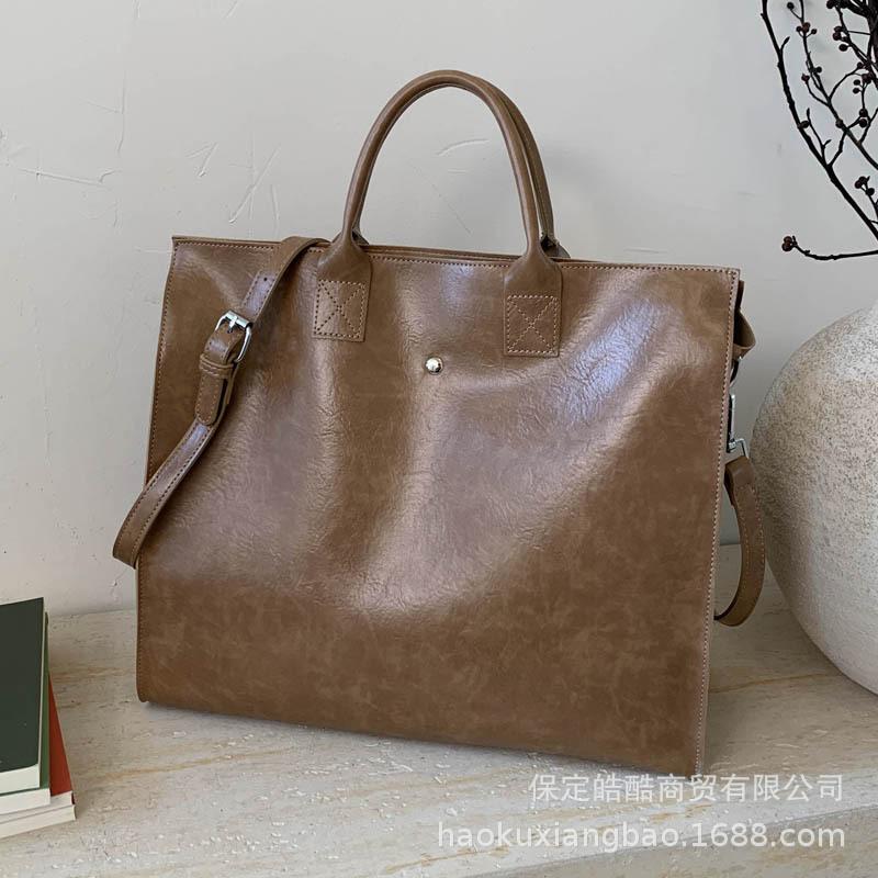 Большая сумка женская большой вместимости 2025 новая фактурная сумка для компьютера сумка через плечо сумка кроссбоди сумка для поездок портативная сумка-тоут