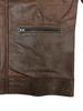 Handmade Men's Jacket Lambskin Brown Leather Racer Quilted Designer Biker Soft