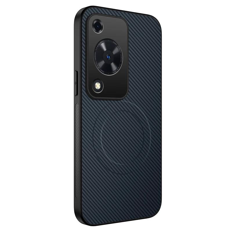 For Huawei Nova Y91 Y72S Phone Case Magnetic Wireless Charging Lens Protect Shockproof Silicone Leather Back Cover Shell Cases