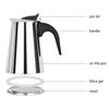 4/6 чашек из нержавеющей стали итальянская верхняя часть Moka Espresso Cafeteira Expresso Percolator Stovetop Coffee Maker Moka Pot