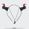 Gothic Animal Devil Horn Headband Headwear Halloween Hair Band  Witch Hair Accessories