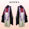 Demon Slayer Косплей Doma Douma Косплей Костюм Парик Вентилятор Наборы Kimetsu No Yaiba Наряд Хэллоуин Аниме Douma Кимоно для мужчин и женщин