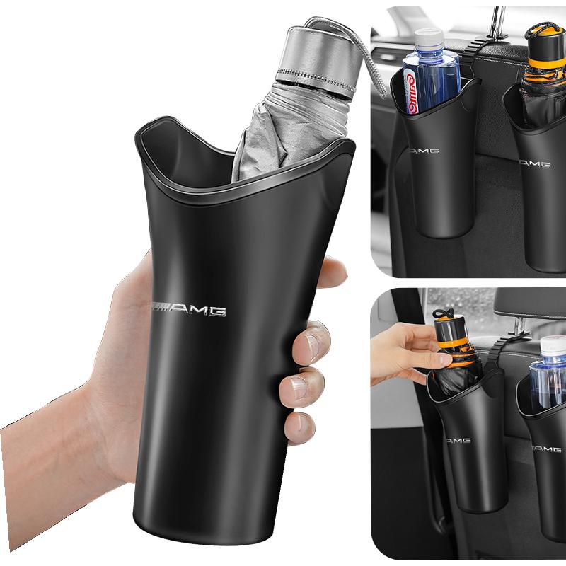 1Pc Car Storage Box Umbrella Garbage Organizer Bucket Car accessories For Mercedes Benz AMG GLC GLE CLA W204 W205 W203 W211 W212 W213