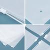 50pcs Frosted Cartilage Bag Horizontal Style CPE Thickening Plastic Zipper Packaging Bag Clothing Dustproof Storage Sealing Bag