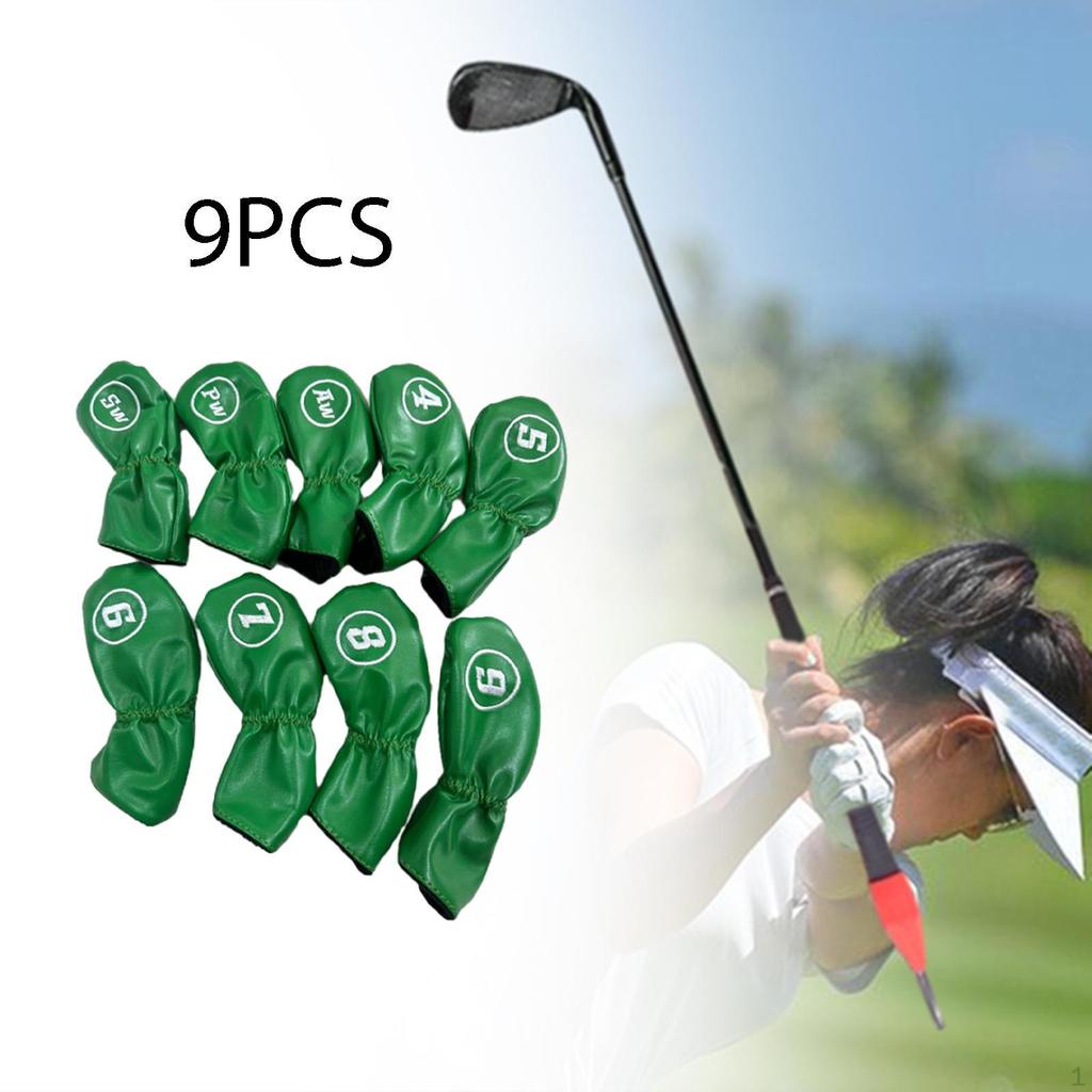 9 шт., железные головные уборы для гольфа, клубные головные уборы, легкие, с мягкой подкладкой, износостойкие