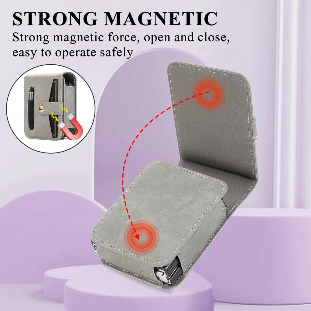 Кожаный защитный чехол с зажимом для ремня для Galaxy Z Flip5 для Samsung Galaxy Z Flip5 Flip 5 Zflip5 5G, аксессуары для телефонов, чехол