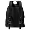 Michael Kors MK Hudson Metal Logo Zipper Closure Leather Backpack Men backpack Black 33F4LHDB2K-BLACK
