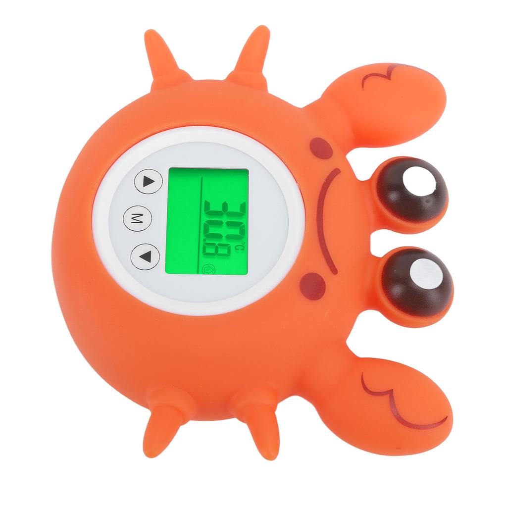 Crab Bath Thermometer Cartoon IPX7 Waterproof Digital Water Temperature Thermometer for Children