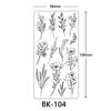 Women Sexy Temporary Tattoo Stickers Black Roses Pattern Full Flower Design Used for Arm Body Art Big Large Fake Tattoo Stickers