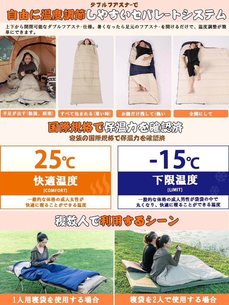 CAMDOOR Зимний пуховый спальник 320T Водонепроницаемый и Идеально подходит для автомобильной аварийной ситуации, улицы и дома, улицы и дома Включает сумку для хранения [Искусственный пух,