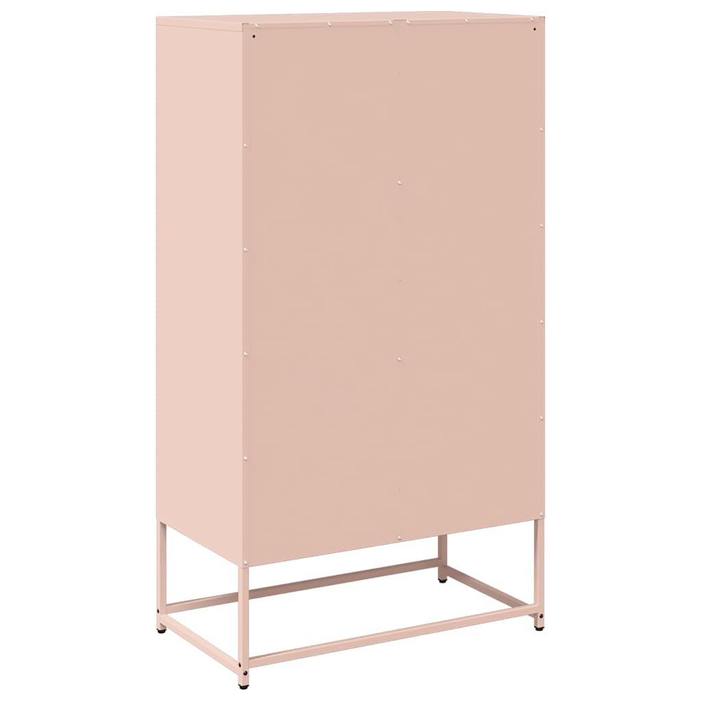 Highboard Pink 68 x 39 x 123 cm Steel