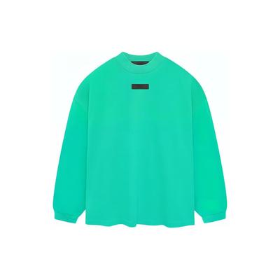 Футболка Essentials с длинными рукавами, мятный лист, мужские топы, зеленый 125SP244202F