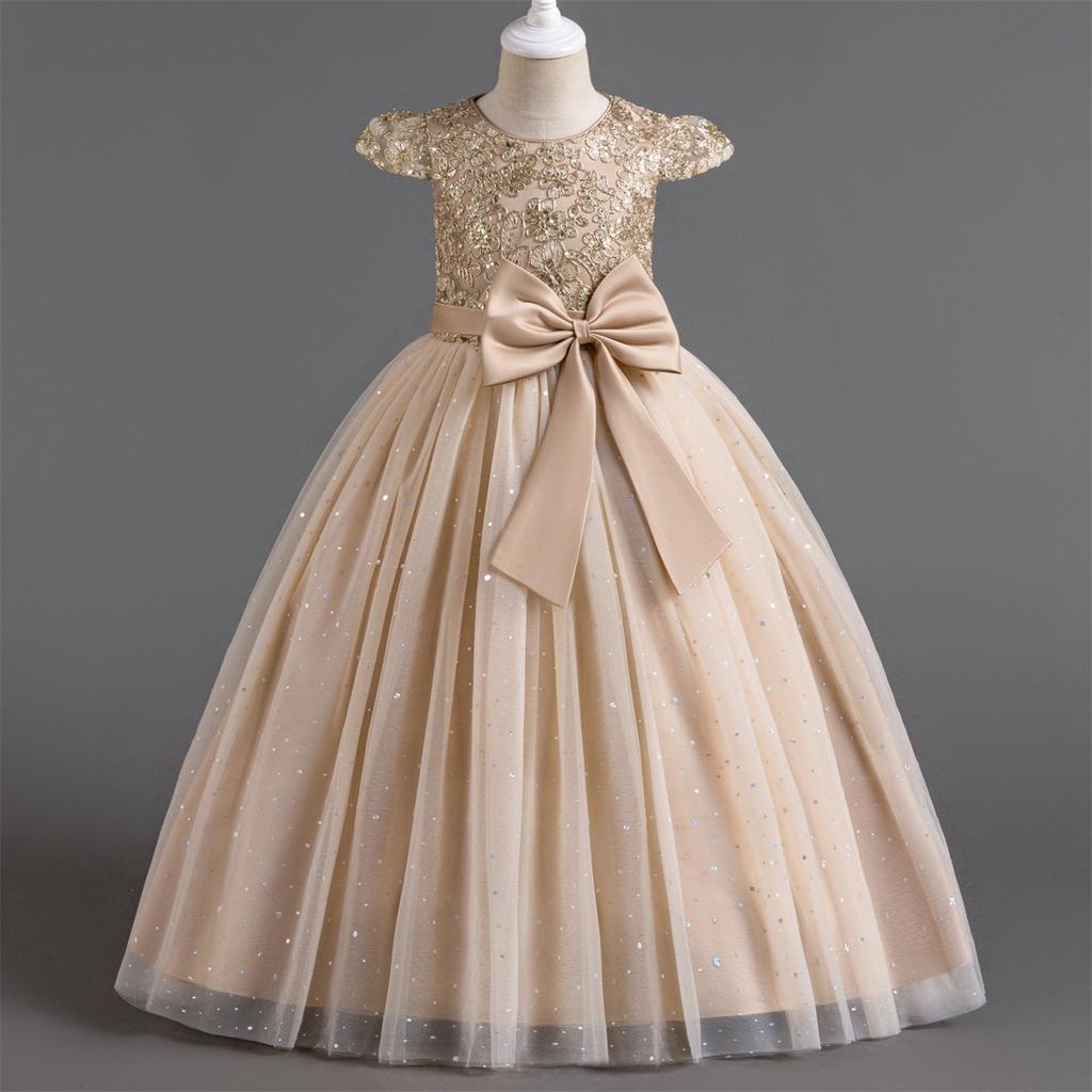 Платье принцессы для подружки невесты на день рождения, свадебное платье для маленьких девочек