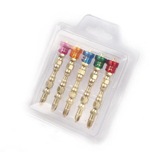 5 шт./компл., электрические отвертки, биты с двойной головкой, магнитное кольцо, шестигранный хвостовик, противоскользящий инструмент, стальные крестовые отвертки высокой твердости, плотницкие работы