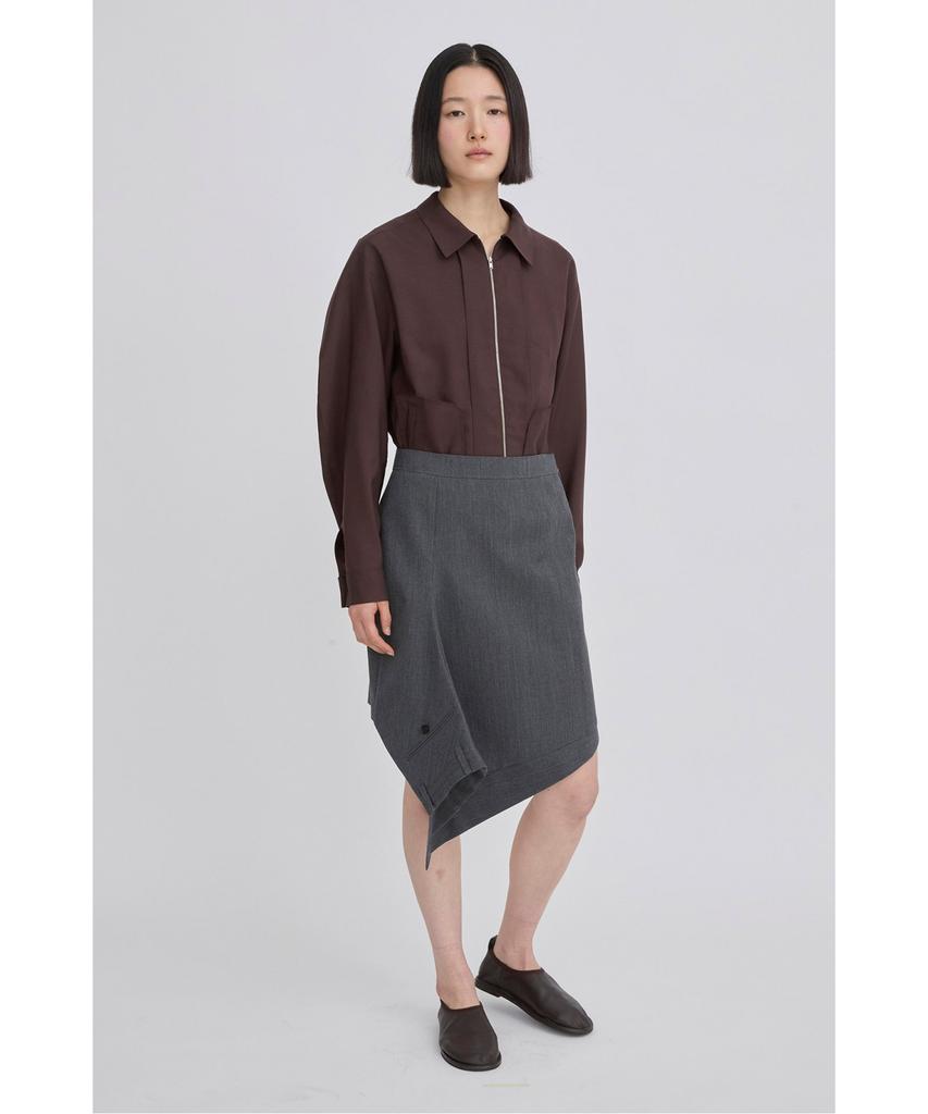 Recorde Asymmetrical Panel Draped Skirt Rqkam26536Gyx