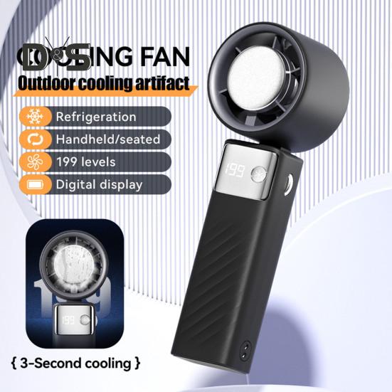 Маленький вентилятор персональный кондиционер 1-199 скоростей регулируемый сильный воздушный поток цифровой дисплей перезаряжаемый вентилятор воздушный охладитель