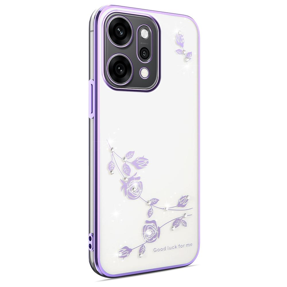 KADEM For Oppo Reno14 Pro 5G (Global) Case Flower Rhinestone Decor TPU Phone Cover