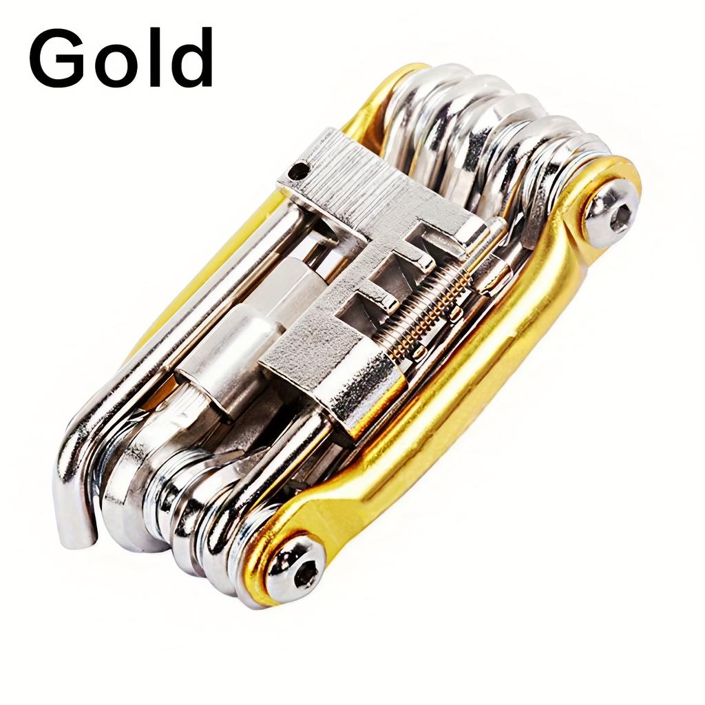 Многофункциональный комплект для ремонта велосипеда 11-в-1, инструмент для ремонта велосипеда, гаечный ключ, отвертка, цепь, шестигранная спица для колеса