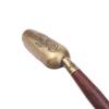 Wooden Handle Tea Shovel Tea Spoon Copper Ebony Coffee Scoops Tableware Teaspoons Easy Clean Anti Sprinkle Tea Spoon KTY