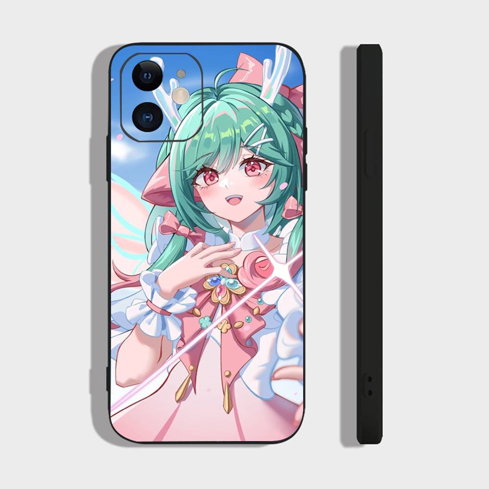 Yaomei Анимация Игра H-Honor Of K-Kings Чехол для телефона Для IPhone 17 Air 16 15 14 13 Pro Max 11 12 Черный Силиконовый Чехол