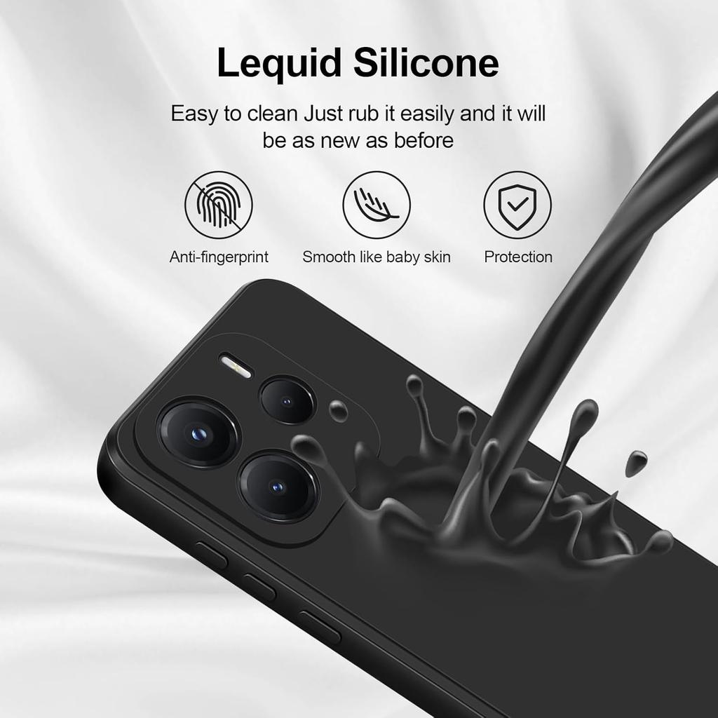 Мягкий жидкий силиконовый чехол для телефона Противоударный чехол для Realme 14 5G Realme 14T 5G