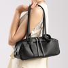 Leather Bowling, Underarm Bag, Shoulder Bag, Pillow Bag, Large Capacity Commuting Genuine Leather Women's Bag
