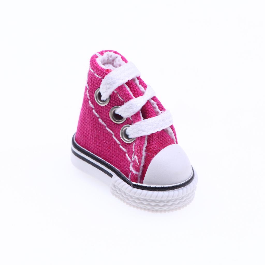 1 пара мини-имитационных повседневных парусиновых туфель для 10 см основной одежды для собак 1:8 Bjd Игрушка Кукла Сменная Одежда Аксессуары