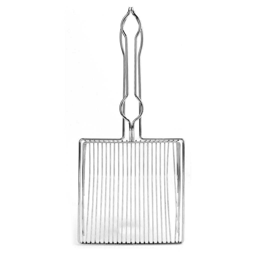 Совок для кошачьего туалета из нержавеющей стали, металлический совок для кошачьего туалета, для чистки лотков мелких домашних животных