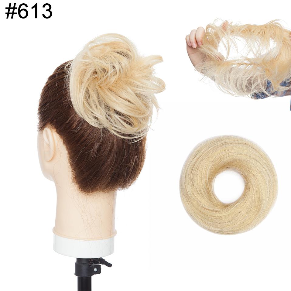 100% человеческие волосы, пучок для волос, резинка для волос, прически, пончик, шиньон, наращивание волос, конский хвост