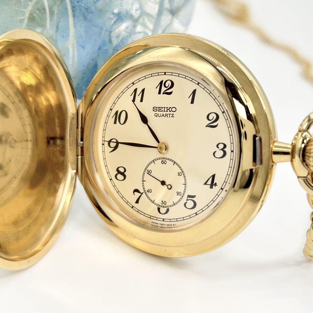[USED] SEIKO 7N07-0010 Vintage Pocket Watch