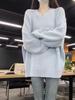 2024 Versatile Casual Knit Sweater: Round Neck, Loose Fit, Long Sleeve Pullover