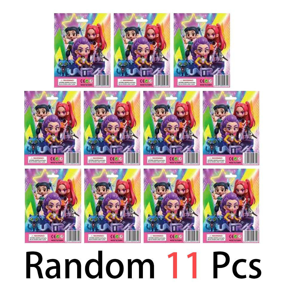 24 шт. Q Версия Kpop Истребители демонов коробка Фигурка Игрушка Дерпис Тигр Руми Мира Зои Сасси Фигурка Кукла Поклонники Рождество День рождения Подарок