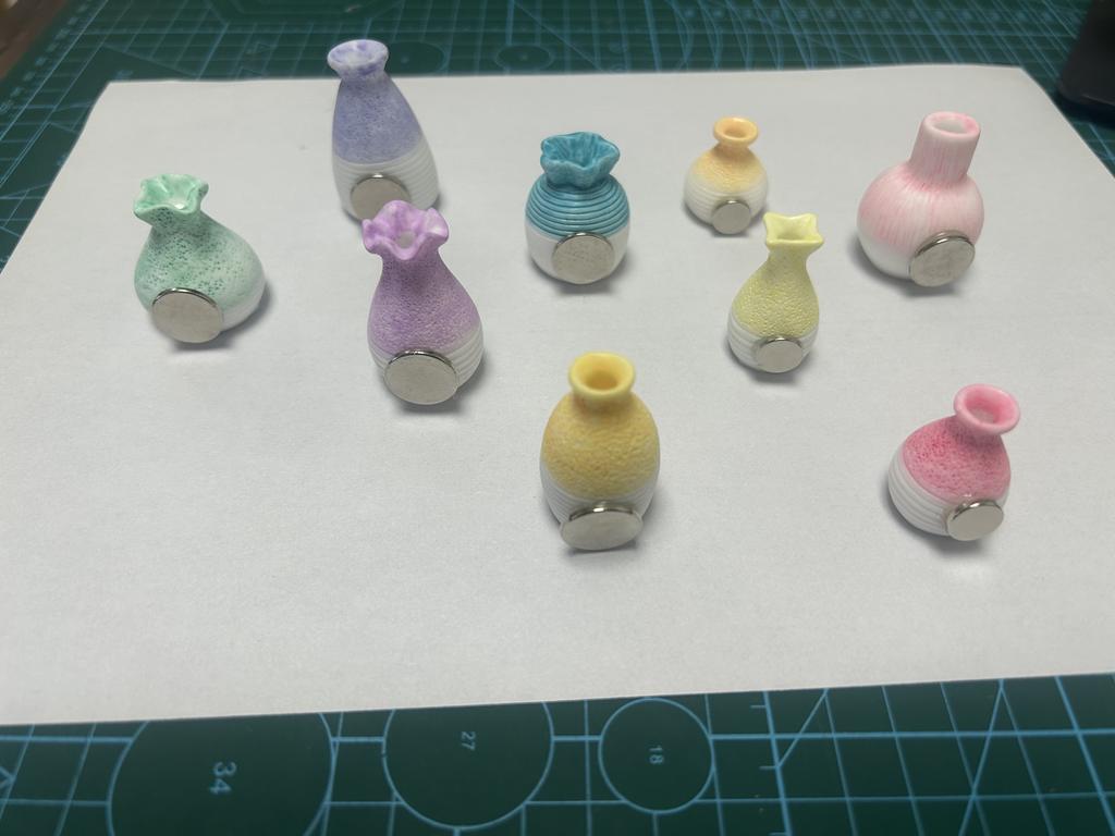 9шт DIY магниты на холодильник мини-ваза искусственная креативная ваза магниты для поделок домашний декор белая доска Po доска объявлений Главная
