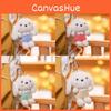 Cute Long Ears Dog Keychain Cartoon Plush Girls Kid Backpack Decoration Doll
