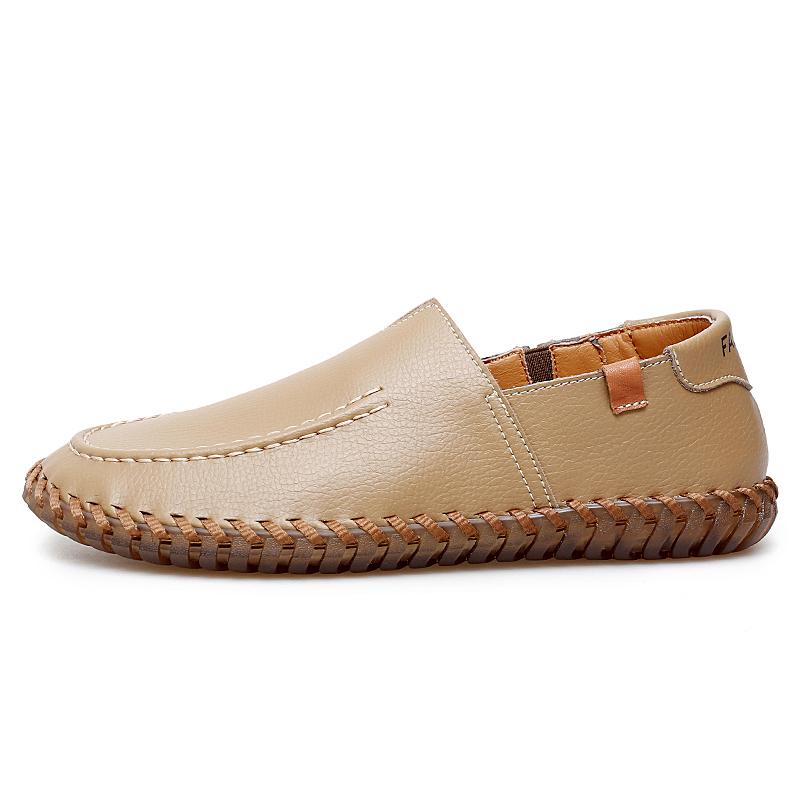 Осенняя мужская повседневная обувь из мягкой кожи ручной работы, мужская стильная обувь, удобные мужские дышащие мужские лоферы, кроссовки большого размера