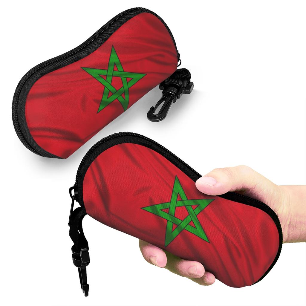 Милый Мультяшный Футляр для Очков Флаг Марокко Maroc Марокканские Товары Коробка Коробка для Хранения Очков Стильный Футляр для Очков