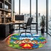 Custom Name Alvin and the Chipmunks Printed Round Rug Carpet Chair Rug Area Rug Entryway Doormats,for Office Chair Living Room Bedroom Kitchen Room.