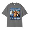 Vintage Classic Shabbark Shalom Jewish Dog Print T-Shirt Unisex Women Oversized Loose Short Sleeve T Shirts Casual Fashion T-Shirts