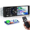 Hodozzy 1DIN Car Stereo, Bluetooth Compatible, CarPlay/Android Auto, Support Car Audio 4" Touch Screen,