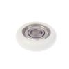 1Pc 608 Zz 8*30*8.5Mm Pom Nylon Round Type Roller Wheel Pom Wrapped 608Zz Bearing Pulley Plastic Wheel