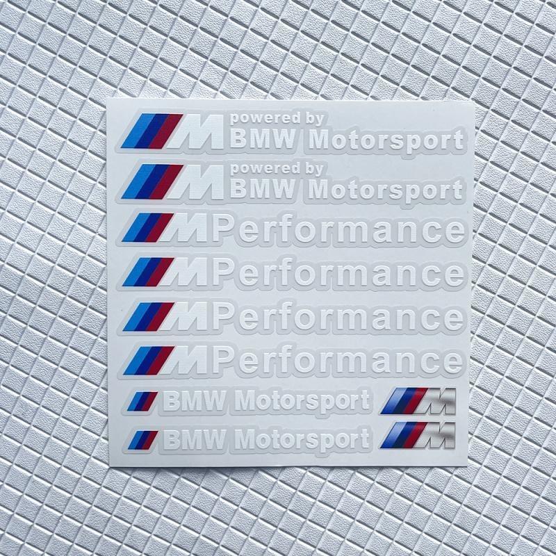 BBJT8 Car Decoration Strip Trunk Sticker Decals Decal For Bmw M Power Performance Logo E28 E30 E34 E36 E46 E60 E90 F84 F87 X1 X3 X5 X6